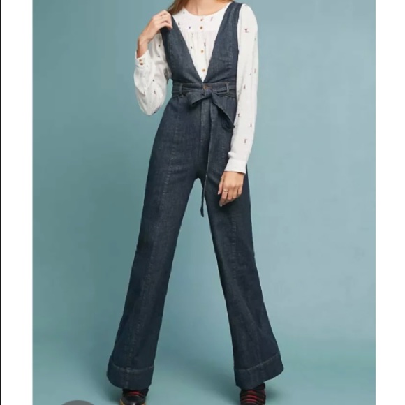 Anthropologie Pants & Jumpsuits Anthropologie Denim Jumpsuit Poshmark